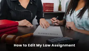 How to edit my law assignment